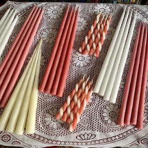 Adventi, mártott gyertyák - otthon & életmód - gyertya, illat, aroma - gyertya - Meska.hu