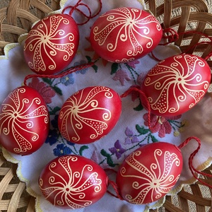 Hímes tojások, Ünnepi díszek, dekorációk, Húsvéti díszek és dekorációk, Húsvéti tojás, hímestojás, Tojásfestés, MESKA