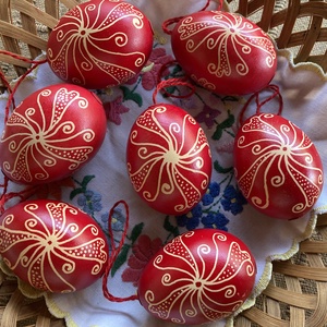 Hímes tojások - ünnepi díszek, dekorációk - húsvéti díszek és dekorációk - húsvéti tojás, hímestojás - Meska.hu