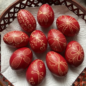 Hímes tojások - ünnepi díszek, dekorációk - húsvéti díszek és dekorációk - húsvéti tojás, hímestojás - Meska.hu