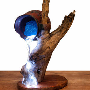 Sevie Atelier � Fényfolyam No. 01, Otthon & Életmód, Lámpa, Hangulatlámpa, Újrahasznosított alapanyagból készült termékek, Famegmunkálás, MESKA