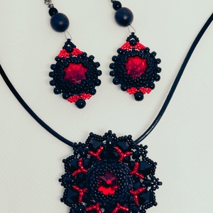 Mélypiros-fekete csillag szett, Ékszer, Ékszerszett, , MESKA