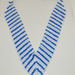 Kék-fehér nyaklánc - Meska.hu