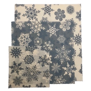 Méhviaszos kendő csomag (Fehér-Szürke hópelyhes) - otthon & életmód - konyhafelszerelés, tálalás - konyhai textil - szalvéta - Meska.hu