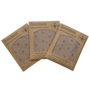Méhviaszos tasak 3 méretben (Bordó virágos) + AJÁNDÉK nyuszis kendővel, Táska & Tok, Uzsonna- & Ebéd tartó, Szendvics csomagoló, Mindenmás, MESKA