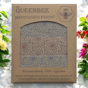 Méhviaszos kendő csomag (Lila virágos) - Meska.hu