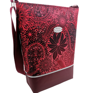 Bordó elegáns női nagy táska - táska & tok - kézitáska & válltáska - vállon átvethető táska - Meska.hu