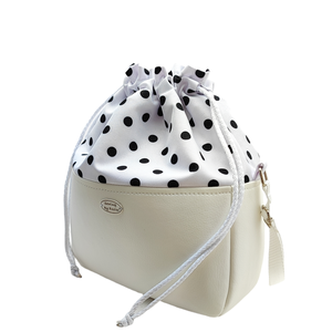 Pöttyös különleges női táska - Nyár esti kistáska - Fehér  - táska & tok - kézitáska & válltáska - válltáska - Meska.hu