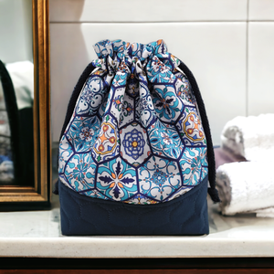 Portugál csempe mintás  - Különleges neszesszer / tároló / tartó / kis mindenes  - táska & tok - neszesszer - Meska.hu