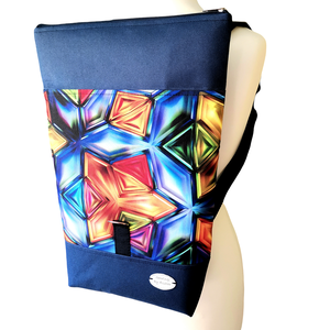 Kaleidoszkóp hatású Roll Top Vízálló Hátizsák / Hátitáska - Több méret - táska & tok - hátizsák - roll top hátizsák - Meska.hu