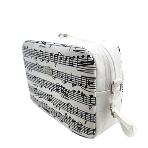 Zenei női kistáska / Crossbody - Kotta mintás fehér  - táska & tok - kézitáska & válltáska - vállon átvethető táska - Meska.hu