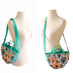 Pitypangos 2in1 női táska - kézitáska / válltáska - Mustár és menta  - táska & tok - variálható táska - Meska.hu