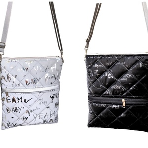 Készleten! - Ha akarom ezüst ha akarom fekete Crossbody / Keresztpántostáska - táska & tok - kézitáska & válltáska - vállon átvethető táska - Meska.hu