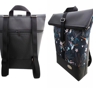 Elegáns Éjjeli kolibri Roll Top Hátitáska / Hátizsák - Több méret - táska & tok - hátizsák - roll top hátizsák - Meska.hu