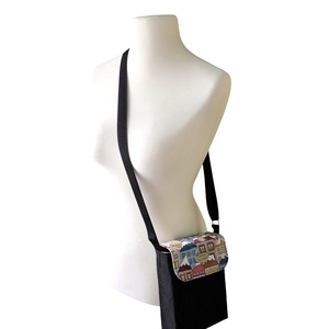 Téli havas crossbody / Mobiltelefon táska / Mobiltáska / Fesztivál táska - Havas háztetők - táska & tok - pénztárca & más tok - telefontok - Meska.hu