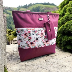 Shopper bag / nagy pakolós táska - Papírzsebkendő tartóval, Táska & Tok, Kézitáska & válltáska, Vállon átvethető táska, Varrás, MESKA