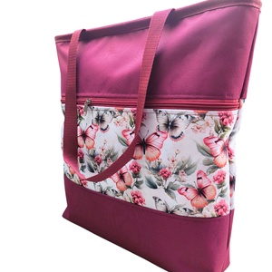 Shopper bag / nagy pakolós táska - Papírzsebkendő tartóval - táska & tok - kézitáska & válltáska - vállon átvethető táska - Meska.hu