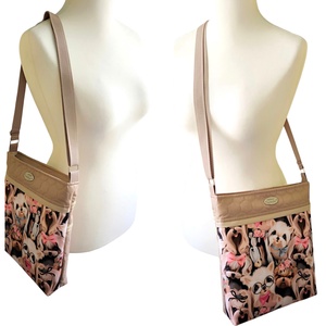 Sok zsebes különleges crossbody / válltáska - Cuki kutyás - táska & tok - kézitáska & válltáska - válltáska - Meska.hu