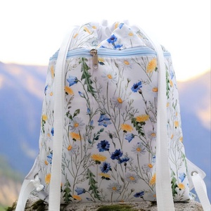 Búzavirágos GymBag / Tornazsák / Hátizsák / Festival bag - táska & tok - hátizsák - tornazsák, gymbag - Meska.hu