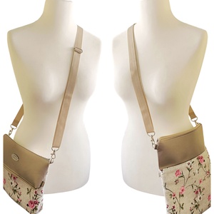 Roll Top crossbody / válltáska - Bronz és rózsaszín - táska & tok - kézitáska & válltáska - válltáska - Meska.hu
