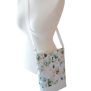 Zöld és arany leveles női táska / Crossbody - Több méret - Fehér - táska & tok - kézitáska & válltáska - válltáska - Meska.hu