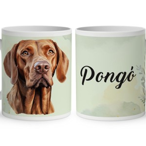 Névvel kérhető - Magyar vizsla portré mintás bögre, Otthon & Életmód, Konyhafelszerelés, tálalás, Tálalás, Bögre & Csésze, , MESKA