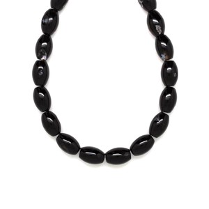 Onix rizs 12x8mm ékszerkészítő alapanyag (füzér), Kellékek & szerszámok, Ásvány alapanyag, Ásványfüzér, , MESKA