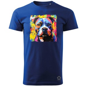 Pitbull portré v1 férfi póló, Ruha & Divat, Férfi ruha, Póló, , MESKA