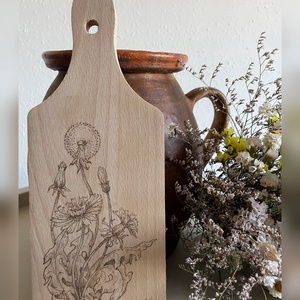 Pirográf vágódeszks, Otthon & Életmód, Dekoráció, Fali és függő dekoráció, Falra akasztható dekor, Gravírozás, pirográfia, MESKA