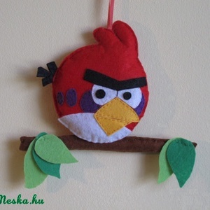 Angry birds_piros madár névtábla -  - Meska.hu