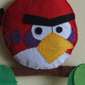 Angry birds_piros madár névtábla -  - Meska.hu