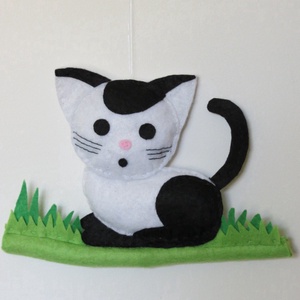 Cirmos cica névtábla - otthon & életmód - babaszoba, gyerekszoba - babaszoba, gyerekszoba - Meska.hu