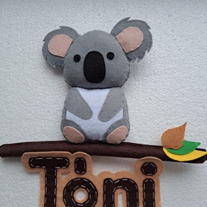 Koala névtábla  - otthon & lakás - babaszoba, gyerekszoba - gyerek névtábla - Meska.hu