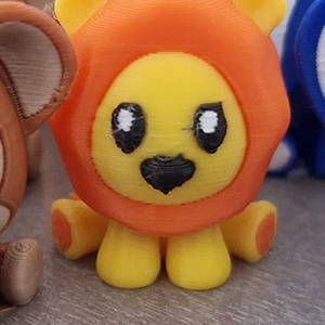 Mini 3D Állatkák   Oroszlán - 3D nyomtatott figurák, Kellékek & szerszámok, Dekorációs kellékek, Figurák, Mindenmás, MESKA