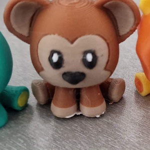 Mini 3D Állatkák   Majom - 3D nyomtatott figurák - Meska.hu