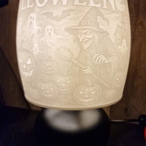 Halloween litofán lámpa  Ikea alapokon - Meska.hu