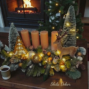 Exkluzív adventi asztaldísz  - Meska.hu