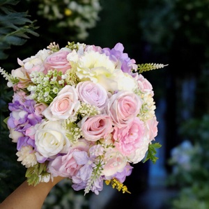 Menyasszonyi csokor lila - esküvő - menyasszonyi- és dobócsokor - Meska.hu