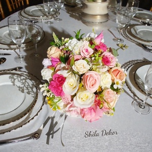 Rózsaszín menyasszonyi örökcsokor  - esküvő - menyasszonyi- és dobócsokor - Meska.hu