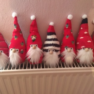 Mikulás manó  - karácsony - karácsonyi lakásdekoráció - karácsonyi manók, figurák - Meska.hu