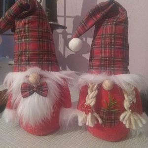 Mikulás páros - karácsony - karácsonyi lakásdekoráció - karácsonyi manók, figurák - Meska.hu