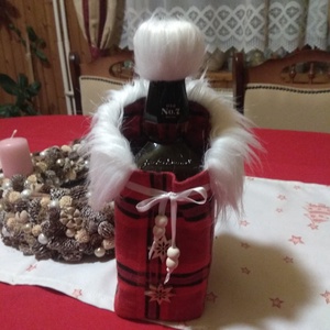 Karácsonyi üvegtartó, Karácsony, Karácsonyi ajándékozás, Karácsonyi ajándékcsomagolás, , MESKA