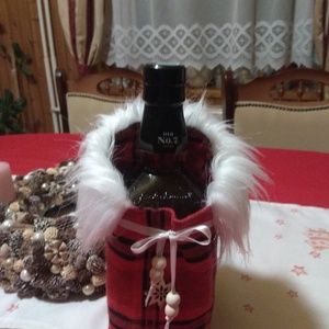 Karácsonyi üvegtartó - karácsony - karácsonyi ajándékozás - karácsonyi ajándékcsomagolás - Meska.hu