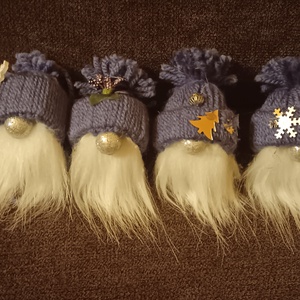 Karácsonyfa díszek manókkal - karácsony - karácsonyi lakásdekoráció - karácsonyfadíszek - Meska.hu