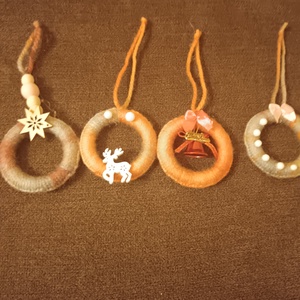 Karácsonyfa díszek manókkal  - karácsony - karácsonyi lakásdekoráció - karácsonyfadíszek - Meska.hu