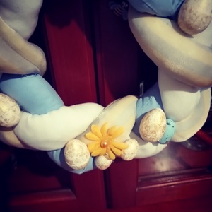 Húsvéti kopogtató  - ünnepi díszek, dekorációk - húsvéti díszek és dekorációk - húsvéti ajtódísz, kopogtató - Meska.hu