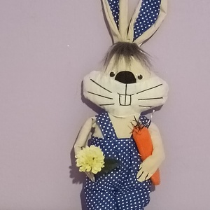 Fiú nyuszi  - ünnepi díszek, dekorációk - húsvéti díszek és dekorációk - húsvéti ablakdíszek - Meska.hu