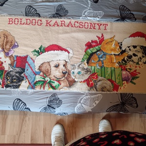 Keresztszemes terítő  - Meska.hu