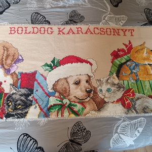 Keresztszemes terítő  - otthon & életmód - lakástextil - abrosz, terítő - asztalközép terítő - Meska.hu