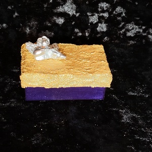 Angyalkás mini ajándékdoboz - esküvő - emlék & ajándék - doboz - Meska.hu